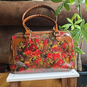 Patricia Nash Fabriano Rustic Nature Suede Purse Shoulder Bag